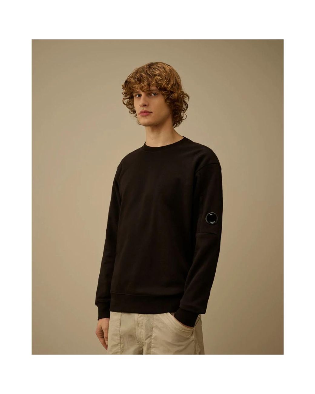 C P Company Black Sweatshirts for men