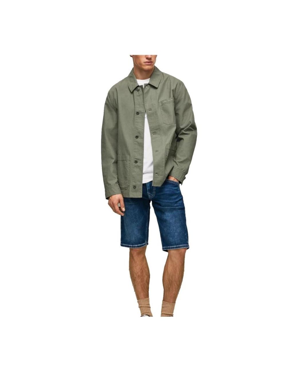 Pepe Jeans Blue Denim Shorts for men