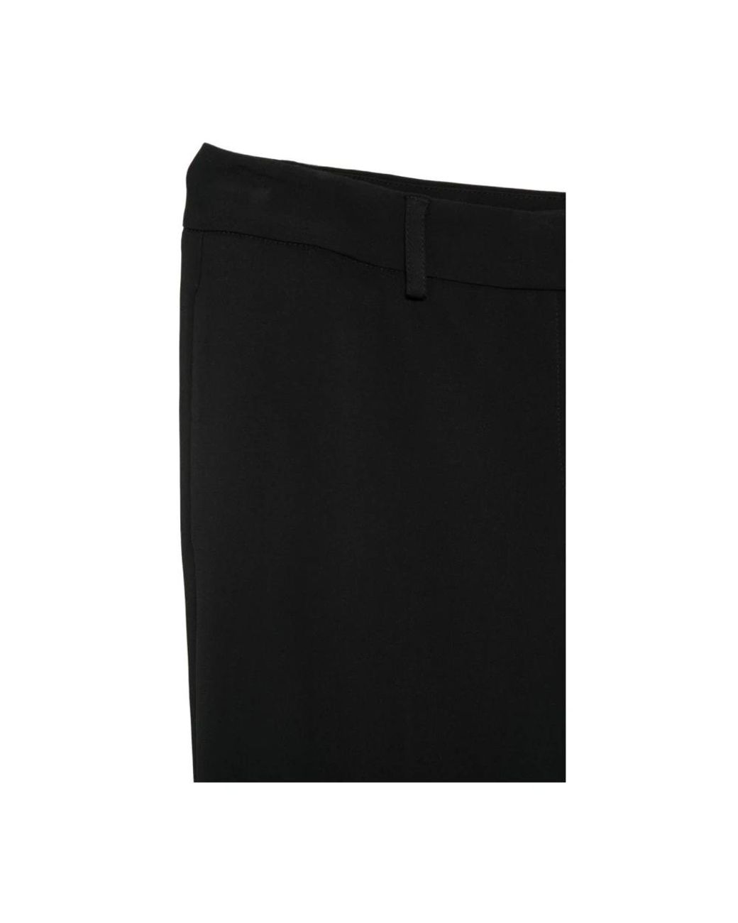 SIMONA CORSELLINI Black Straight Trousers