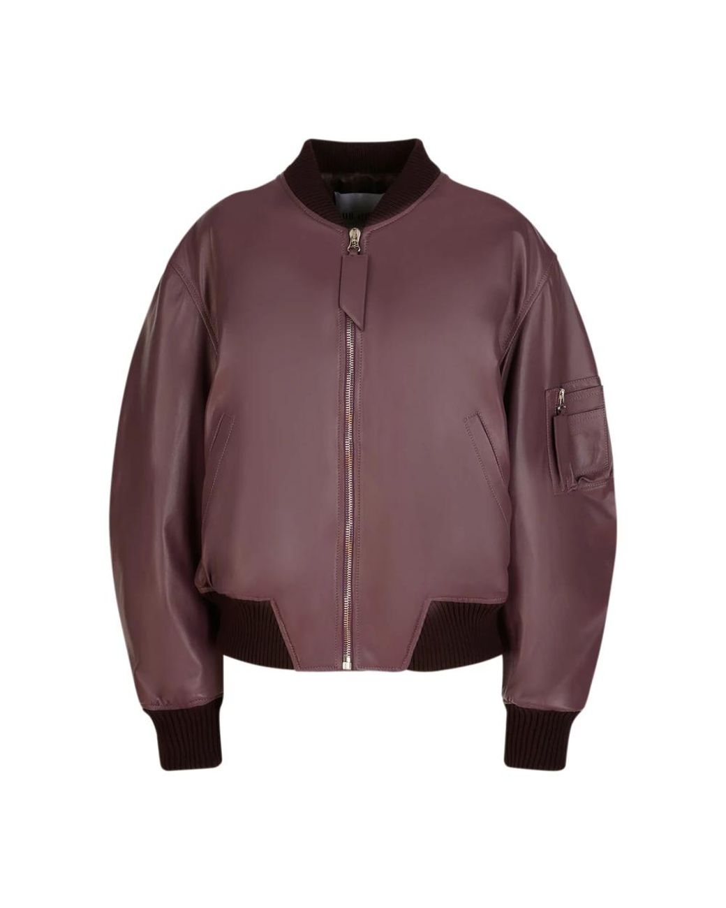 Leather Jackets The Attico de color Purple