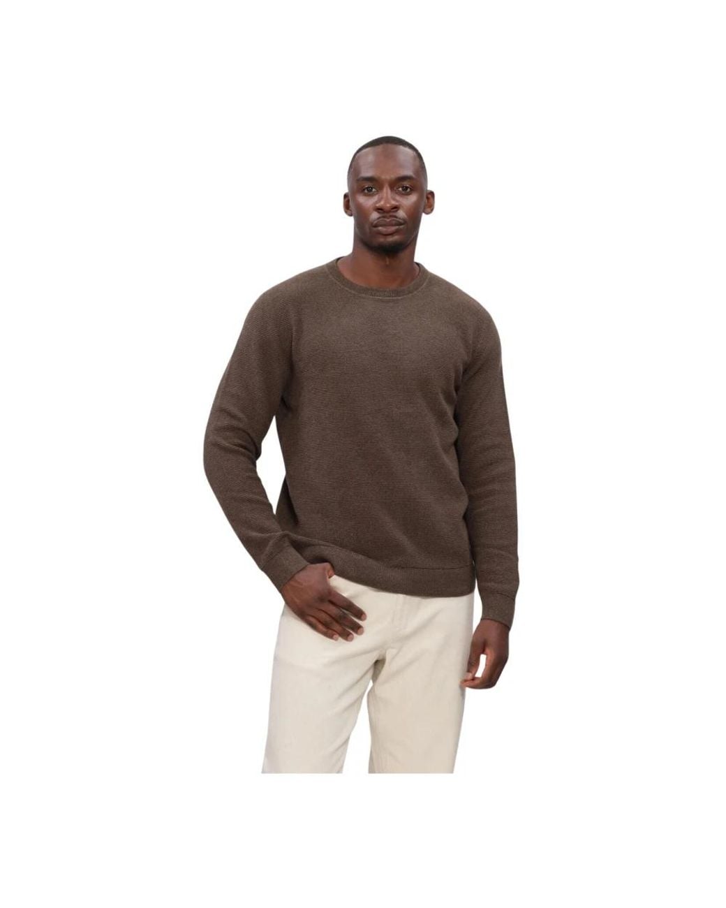 SELECTED Slhross Sweater in het Brown voor heren