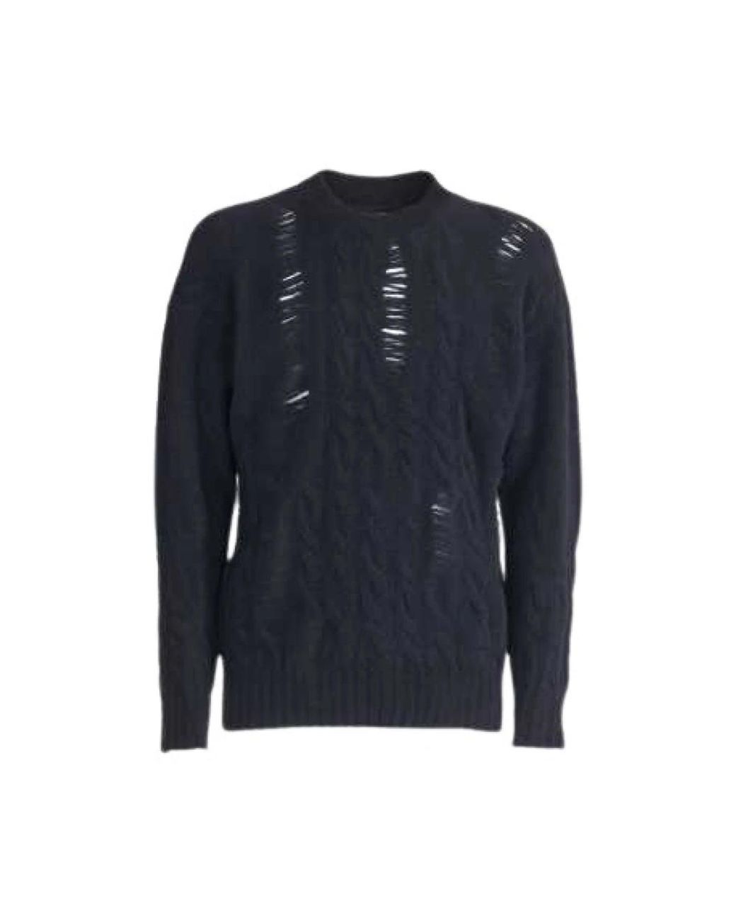 Isabel Benenato Blue Round-Neck Knitwear for men