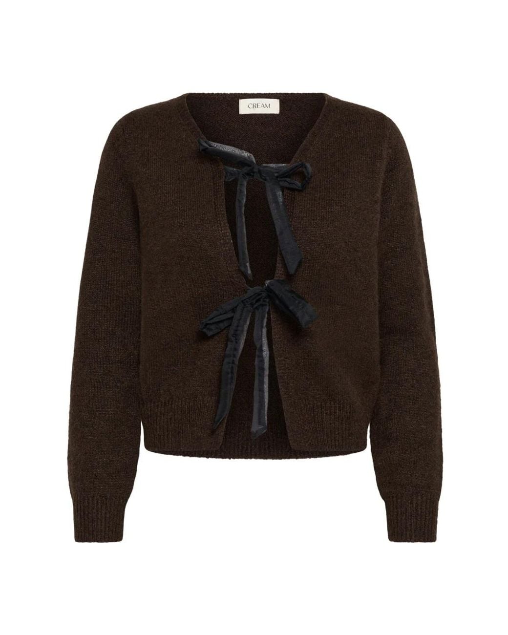 Cardigans Cream en coloris Black