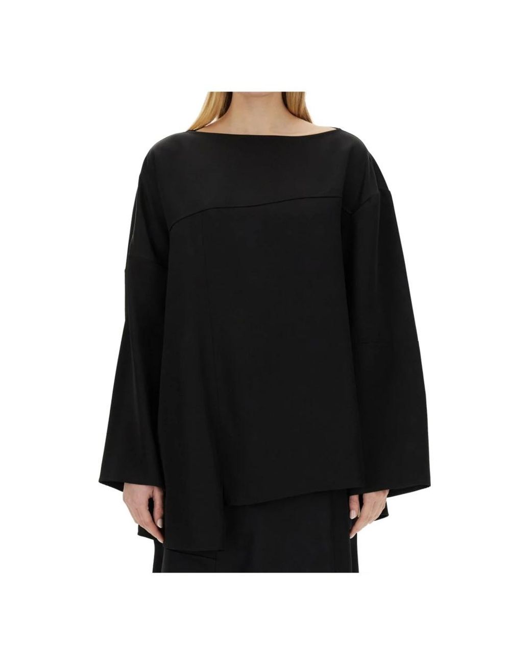 Jil Sander Black Blouses