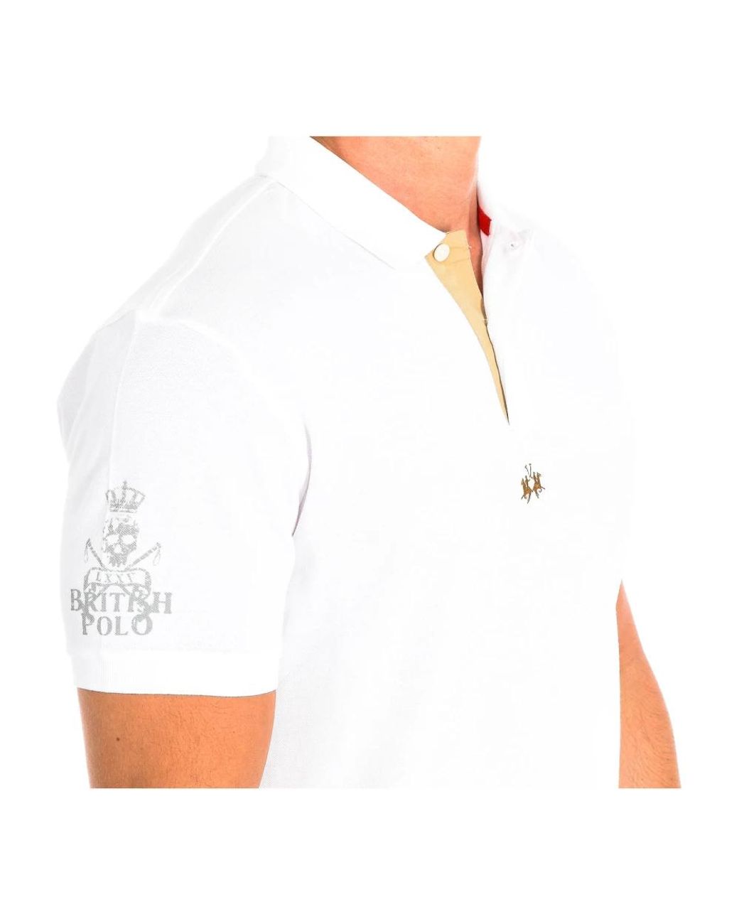 La Martina White Polo Shirts for men