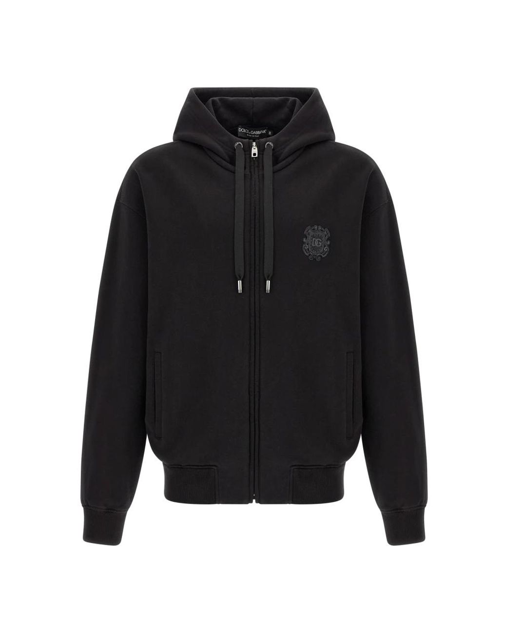 Dolce & Gabbana Black Zip-Throughs for men