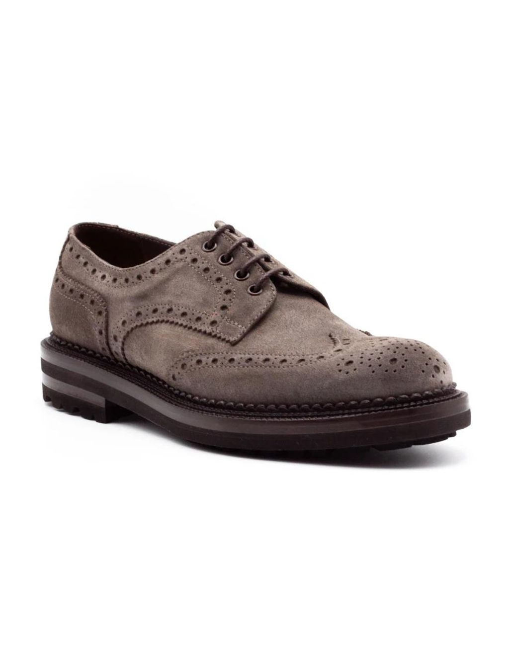 Green George Brown Laced Shoes for men