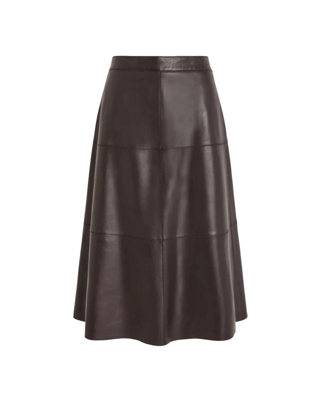 P.A.R.O.S.H. Brown Leather Skirts