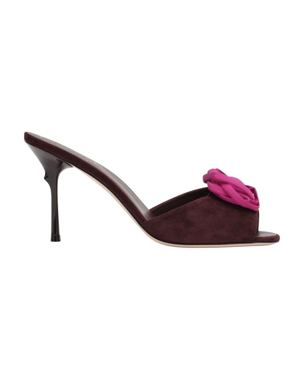 Roger Vivier Pink Heeled Mules