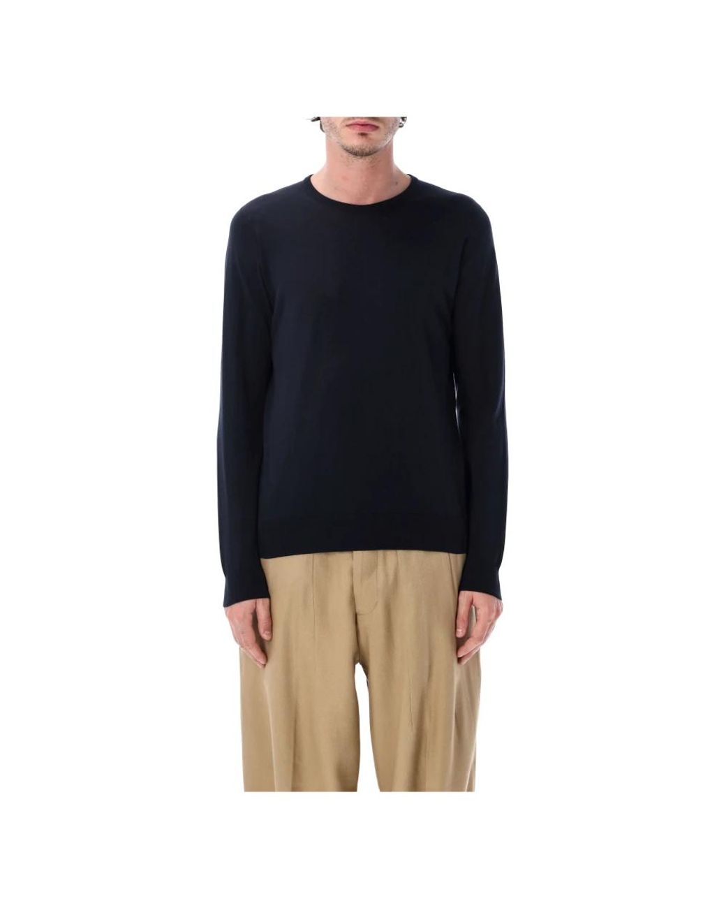 John Smedley Blue Round-Neck Knitwear for men