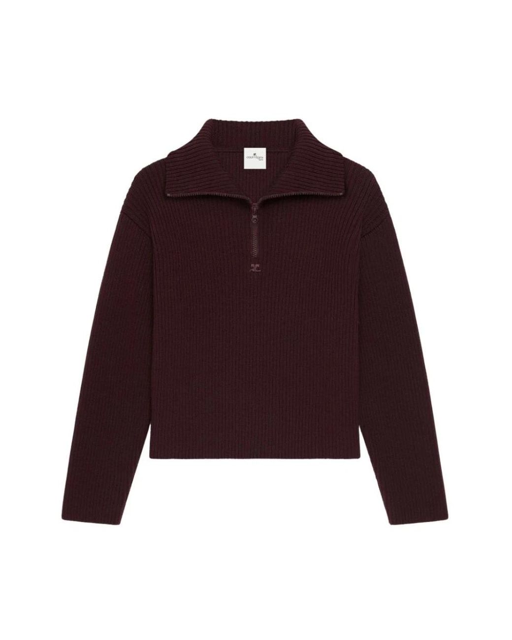 Courreges Gebreide Trui in het Purple