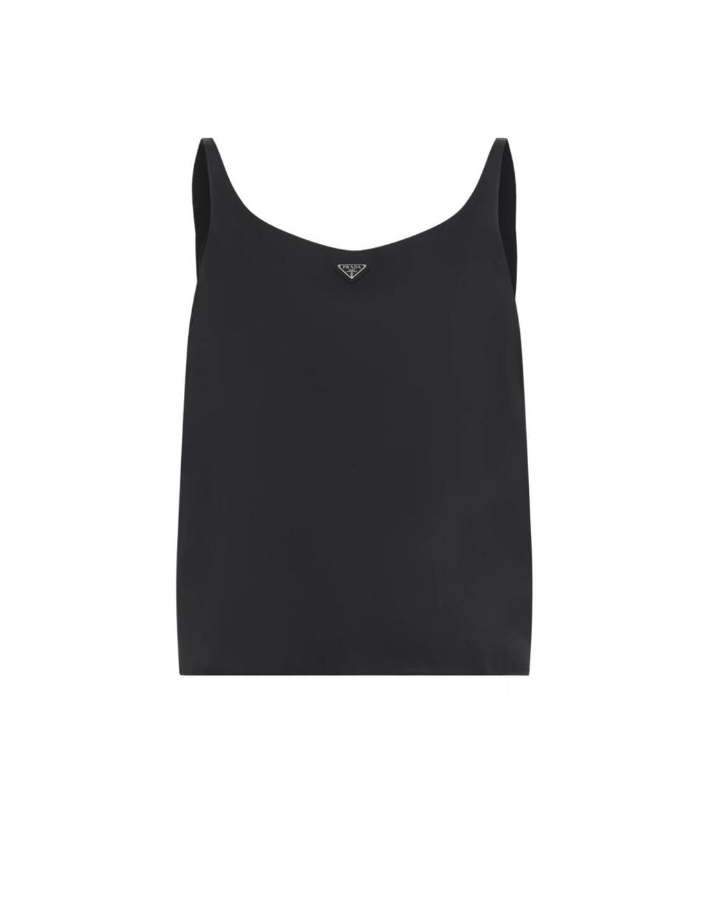 Prada Black Sleeveless Tops