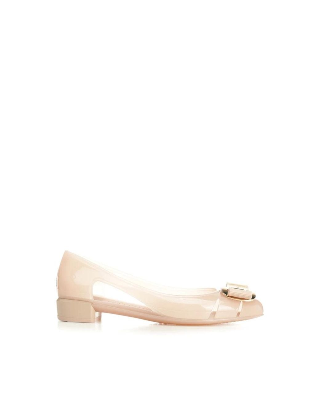 Ferragamo Natural Ballerina Shoes