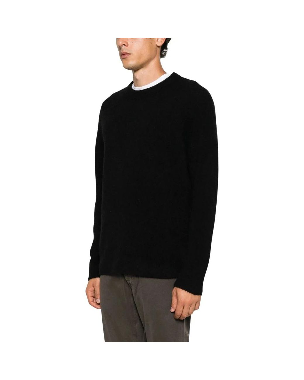 ATOMOFACTORY Black Round-Neck Knitwear for men