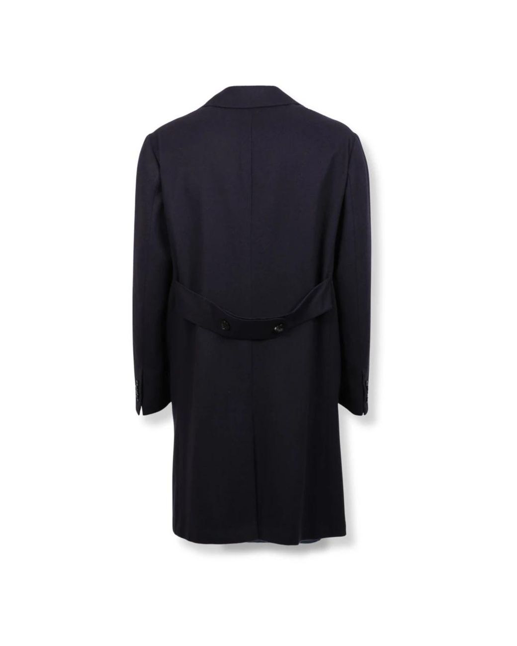 Kiton Blue Single-Breasted Coats for men