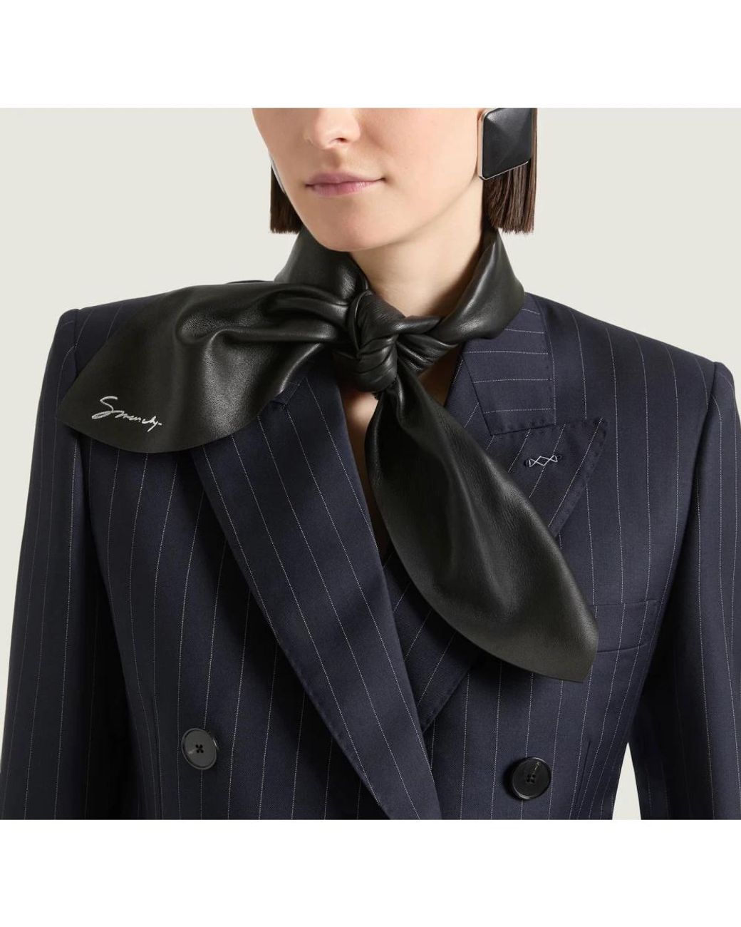 Givenchy Black Schal Aus Leder