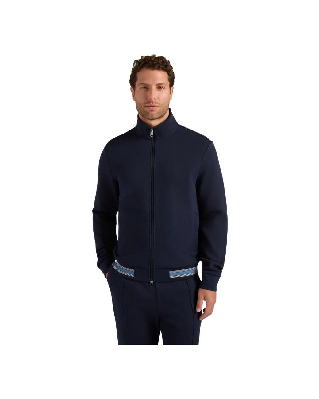 Harmont & Blaine Blue Zip-Throughs for men