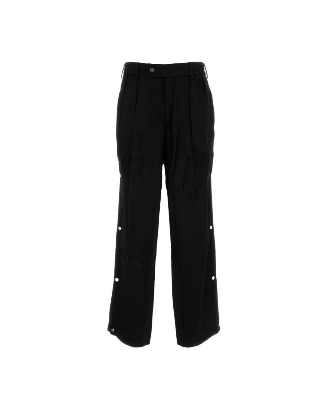 Amiri Black Wide Trousers for men