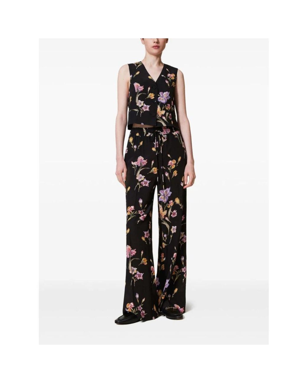 Twinset Black Wide Trousers