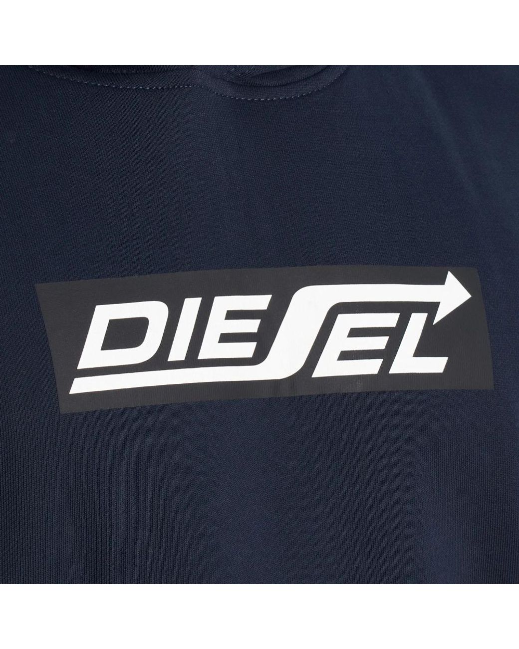 DIESEL Blue Hoodies for men