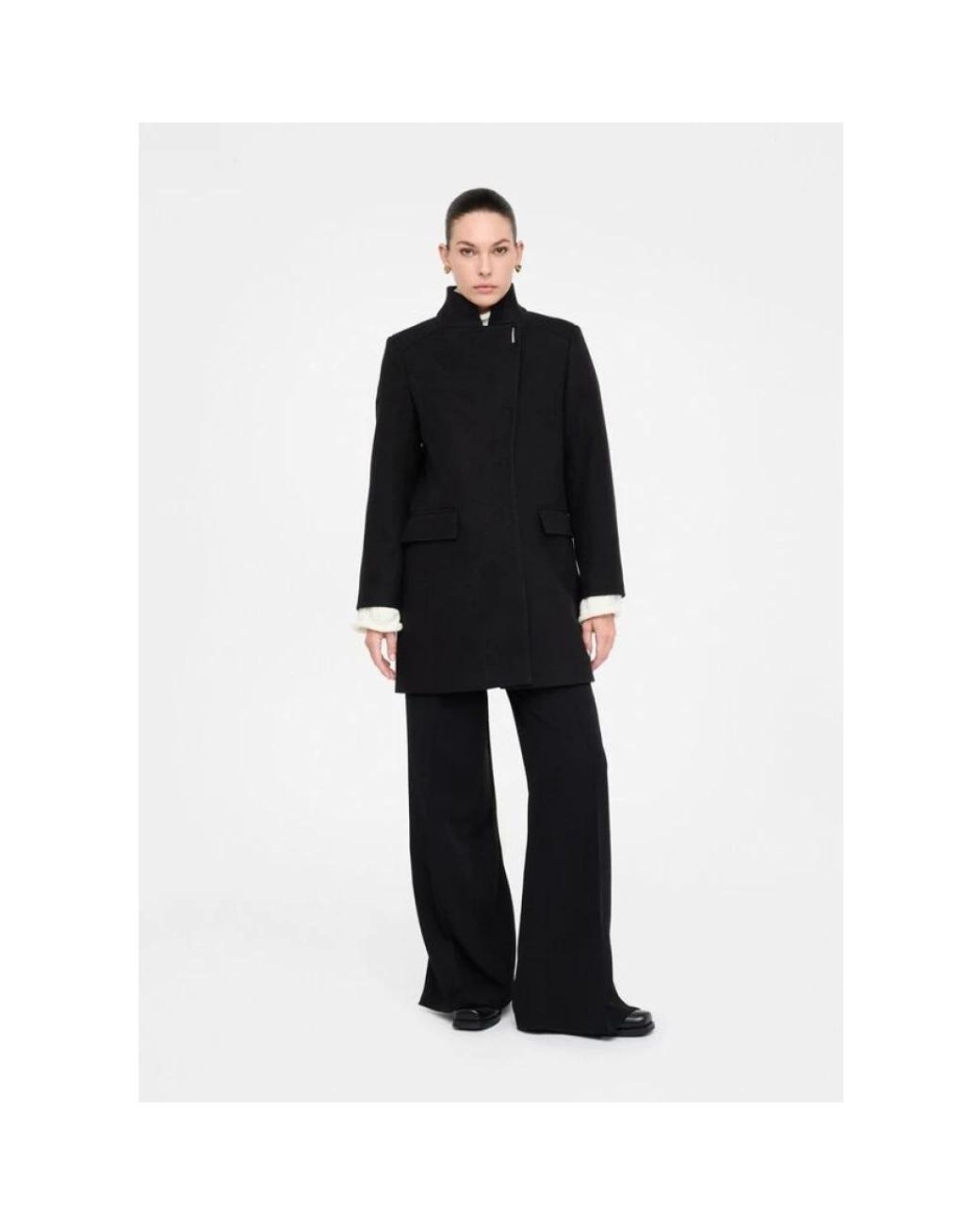 Liu Jo Black Single-Breasted Coats