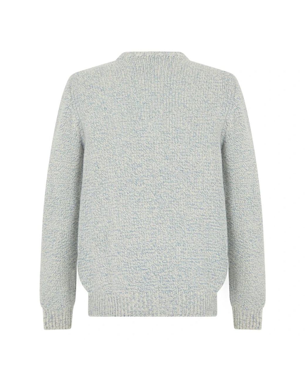 Fedeli Gray Round-Neck Knitwear for men