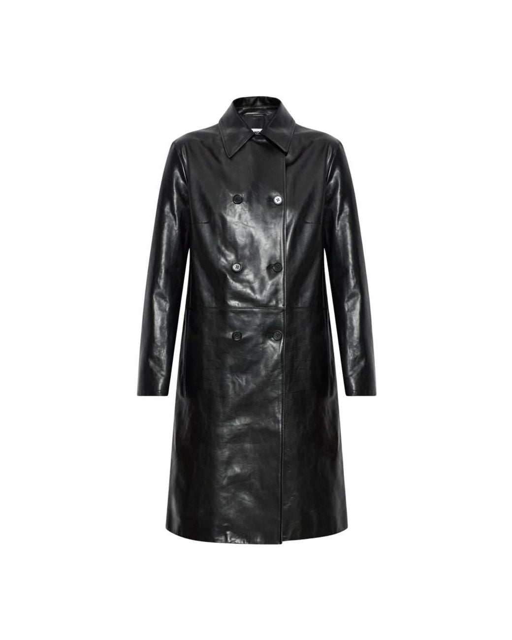 Double-Breasted Coats Jil Sander de color Black