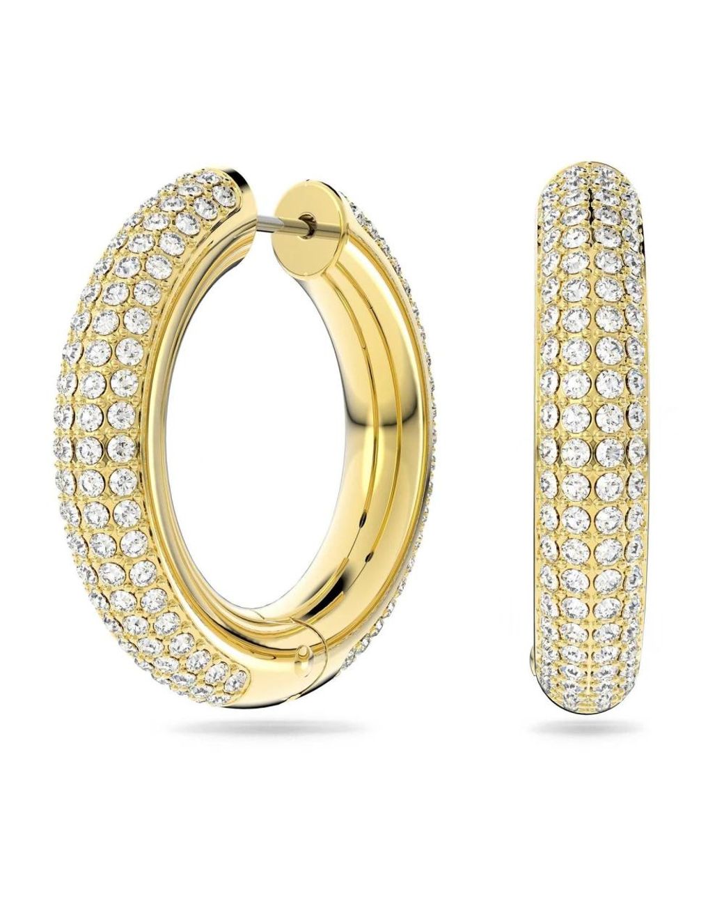 Earrings Swarovski de color Metallic