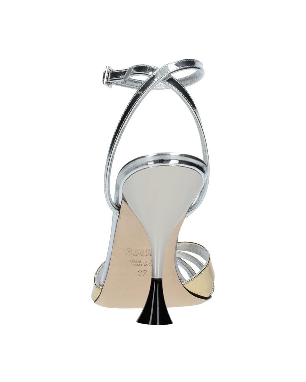 3Juin Metallic High Heel Sandals