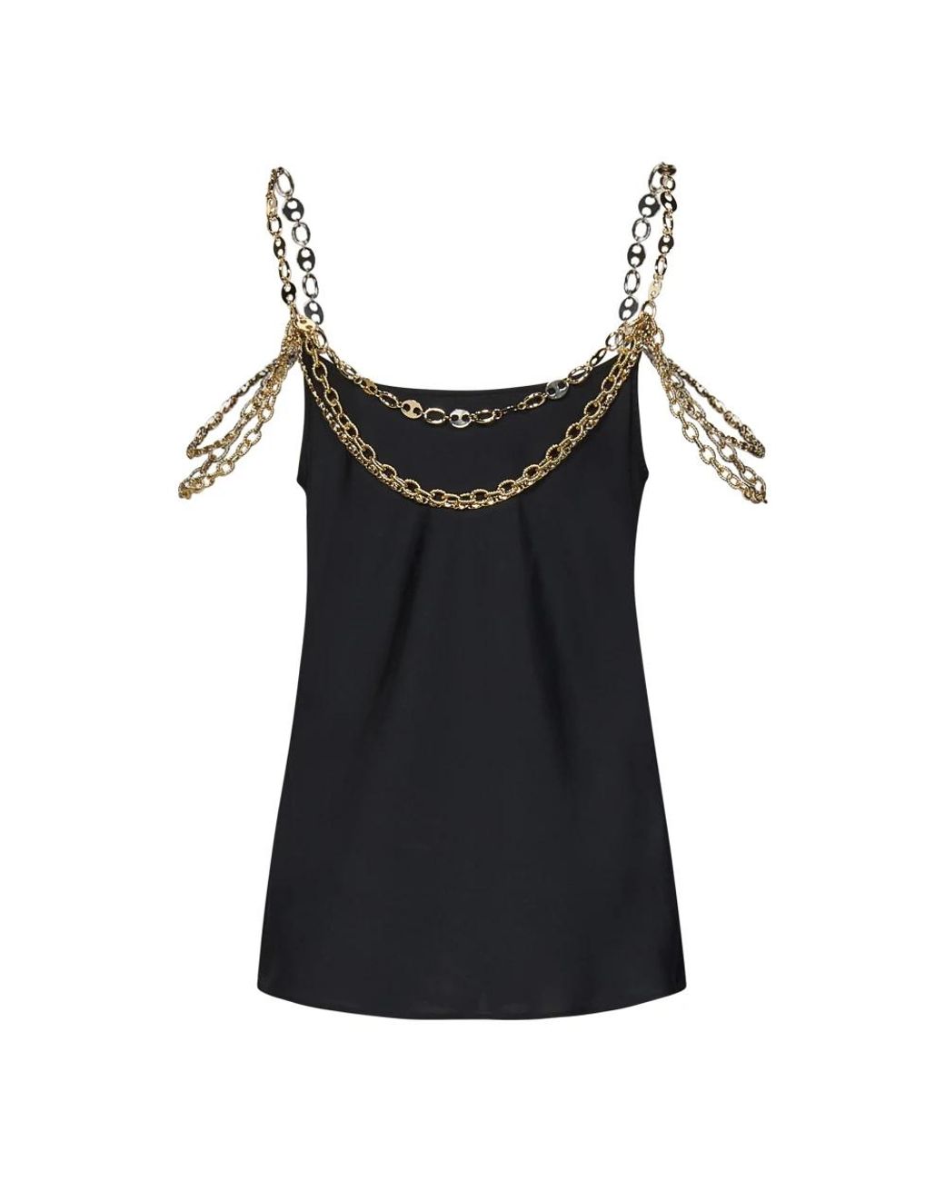 Rabanne Black Sleeveless Tops