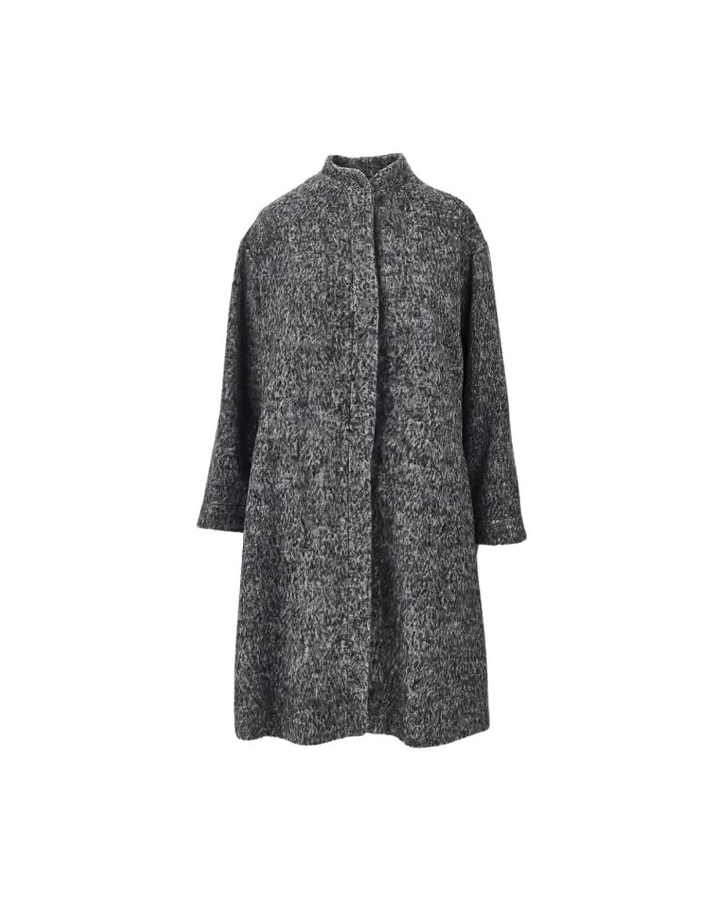 Emporio Armani Gray Single-Breasted Coats