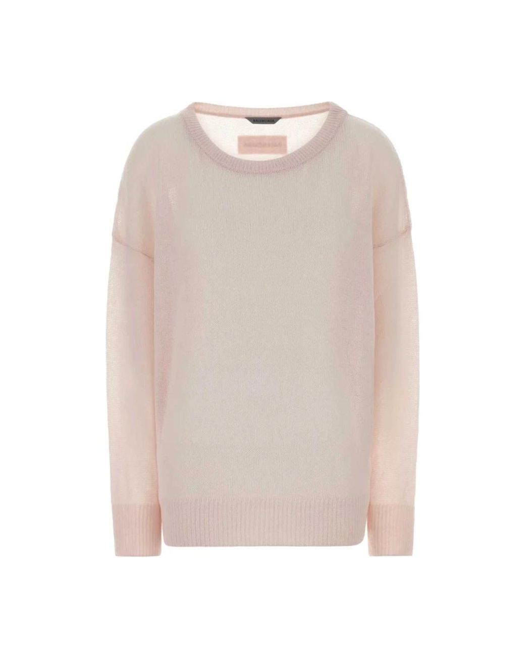 Balenciaga Natural Round-Neck Knitwear