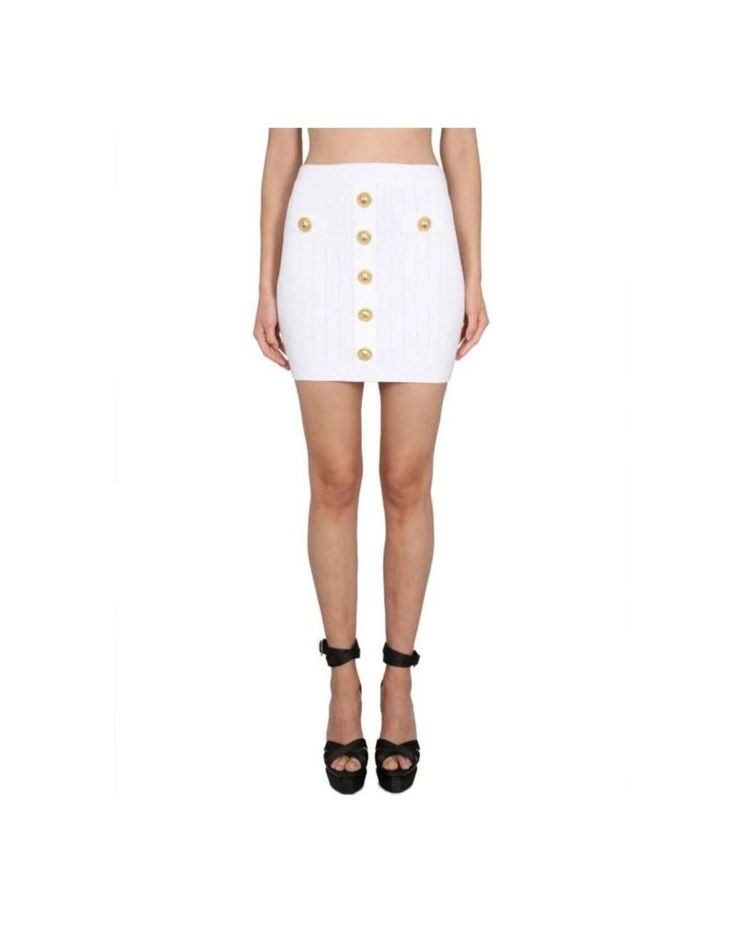 Jupes Balmain en coloris White