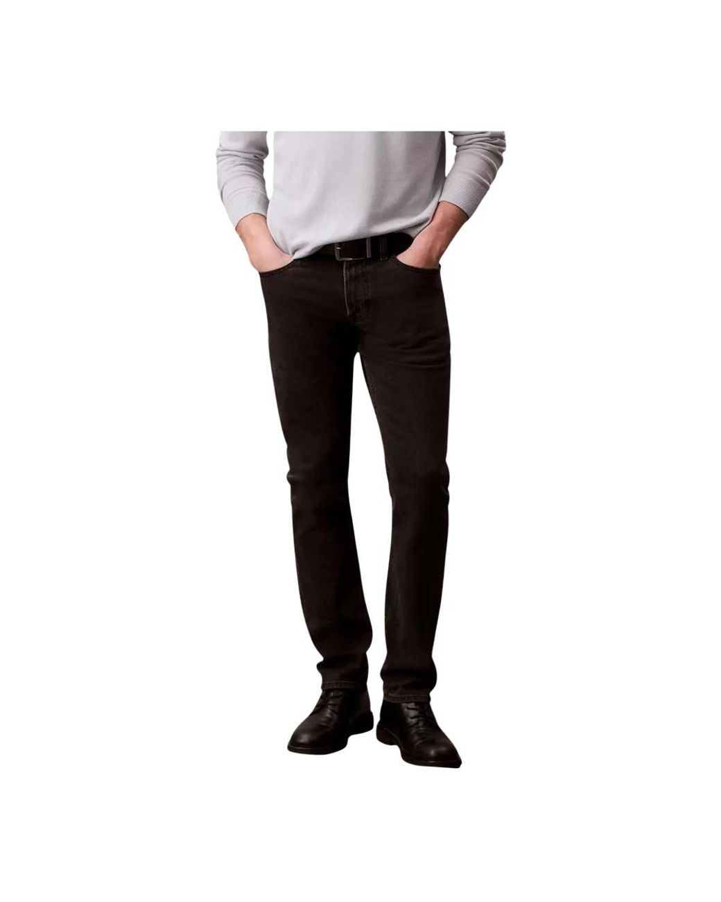 Calvin Klein Black Slim Fit Jeans for men
