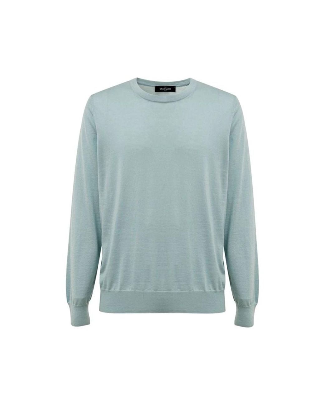 Gran Sasso Blue Cashmere Knitwear for men