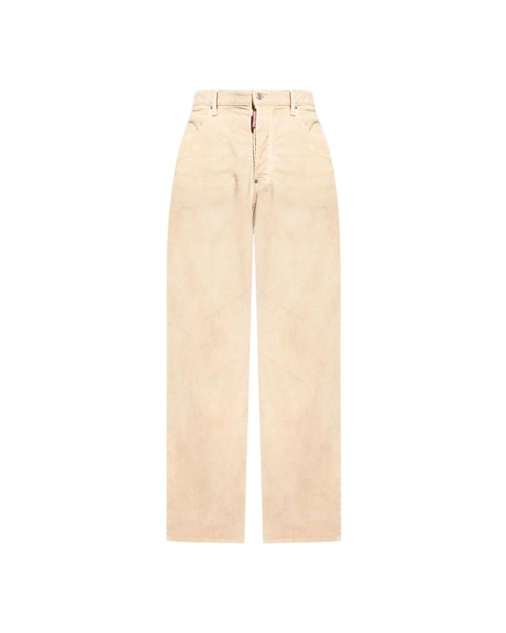 DSquared² Natural Straight Trousers for men