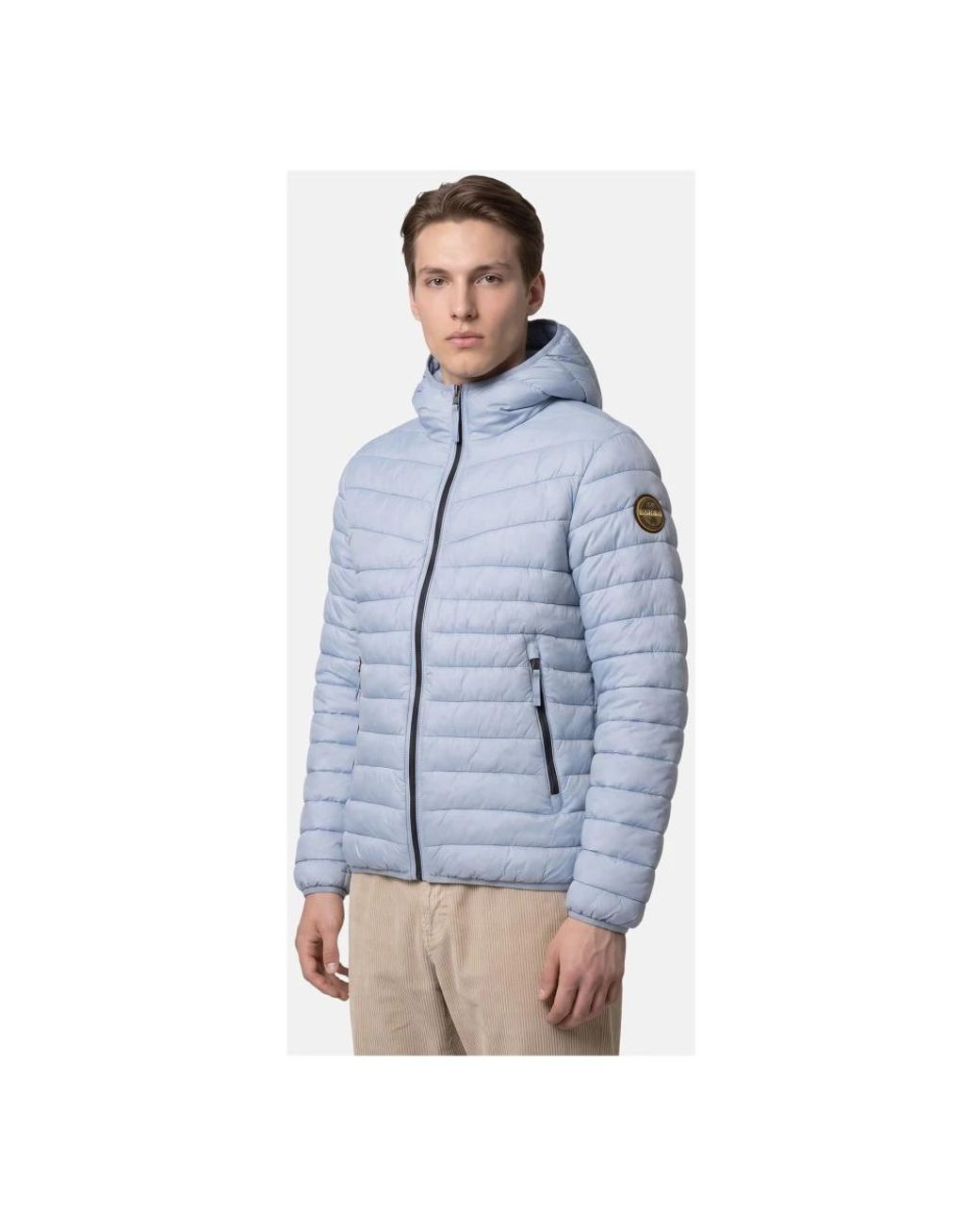 Napapijri Blue Winter Jackets for men