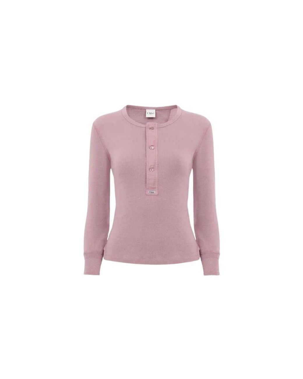 Chloé Pink Round-Neck Knitwear
