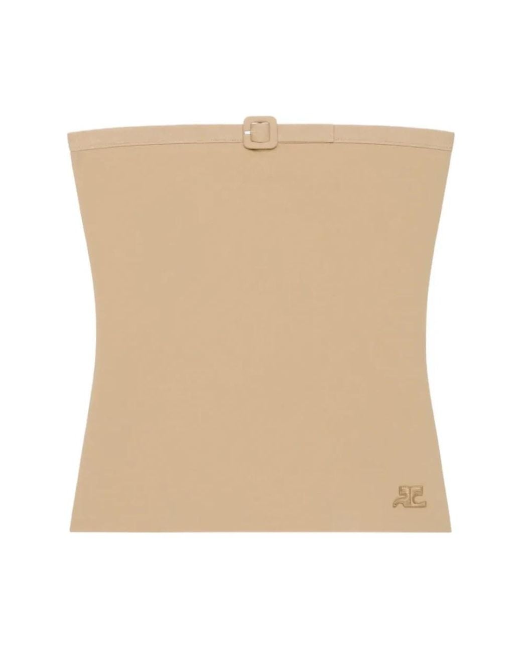 Courreges Natural Sleeveless Tops