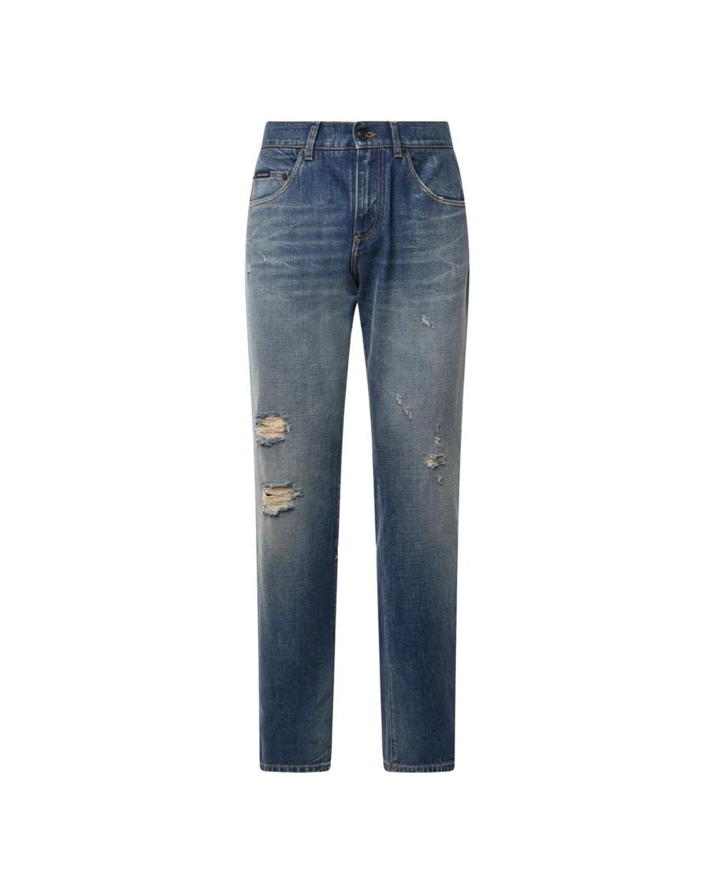 Dolce & Gabbana Blue Slim Fit Jeans for men