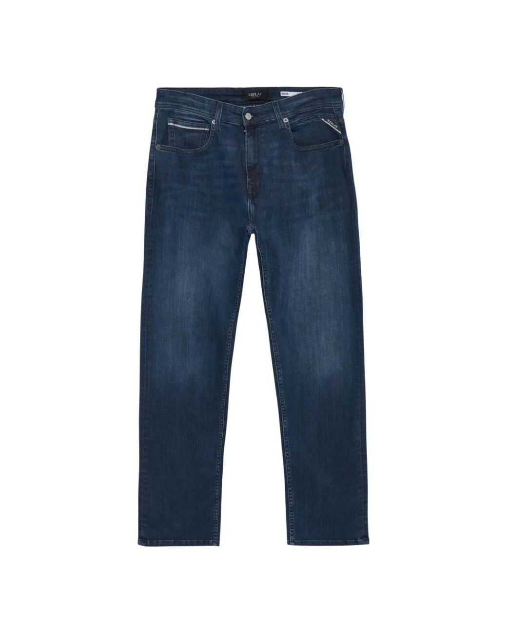 Replay Rechte Jeans in het Blue voor heren