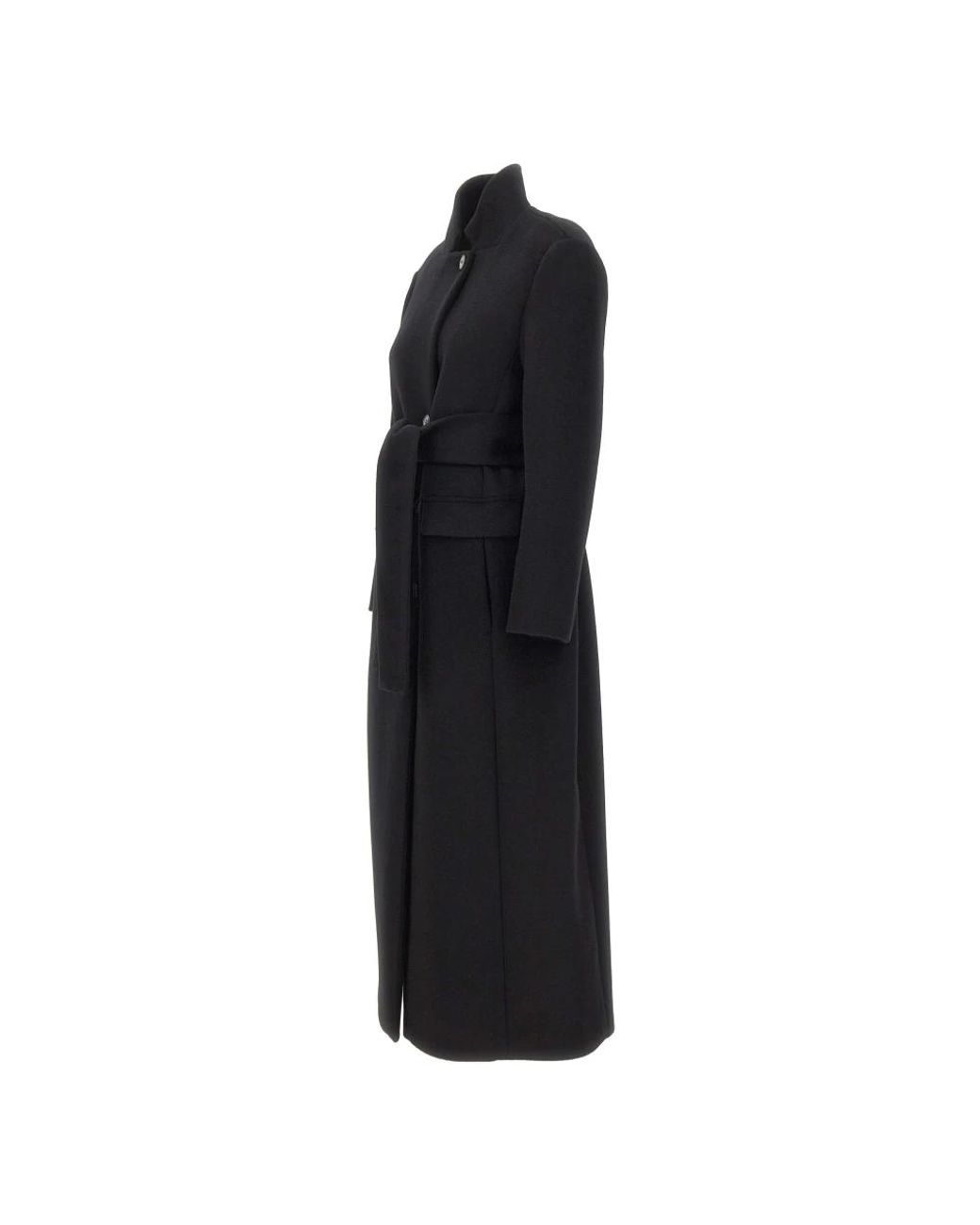 Marella Black Belted Coats