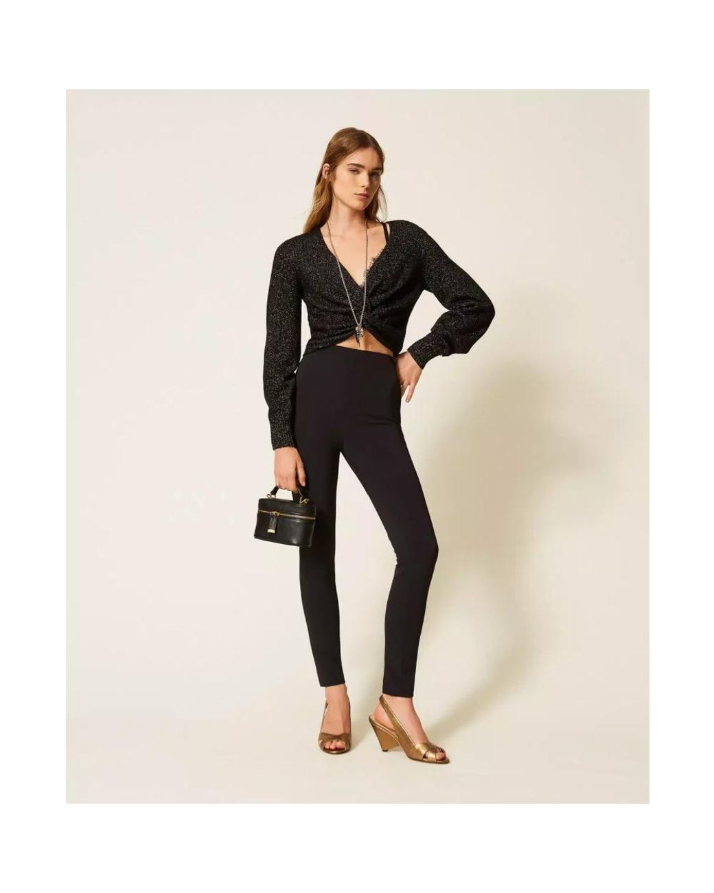 Twinset Black V-Neck Knitwear
