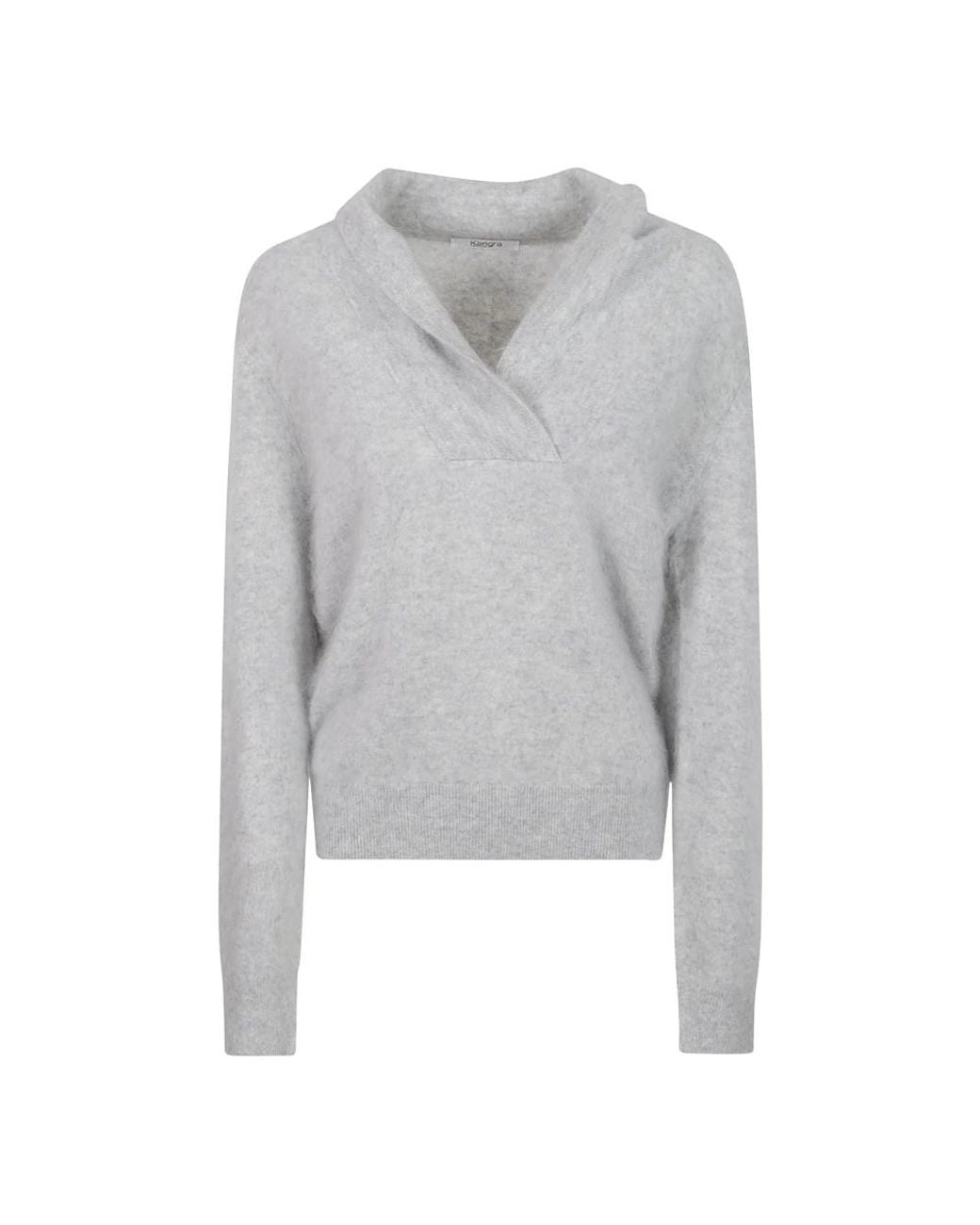 Kangra Gray V-Neck Strickware
