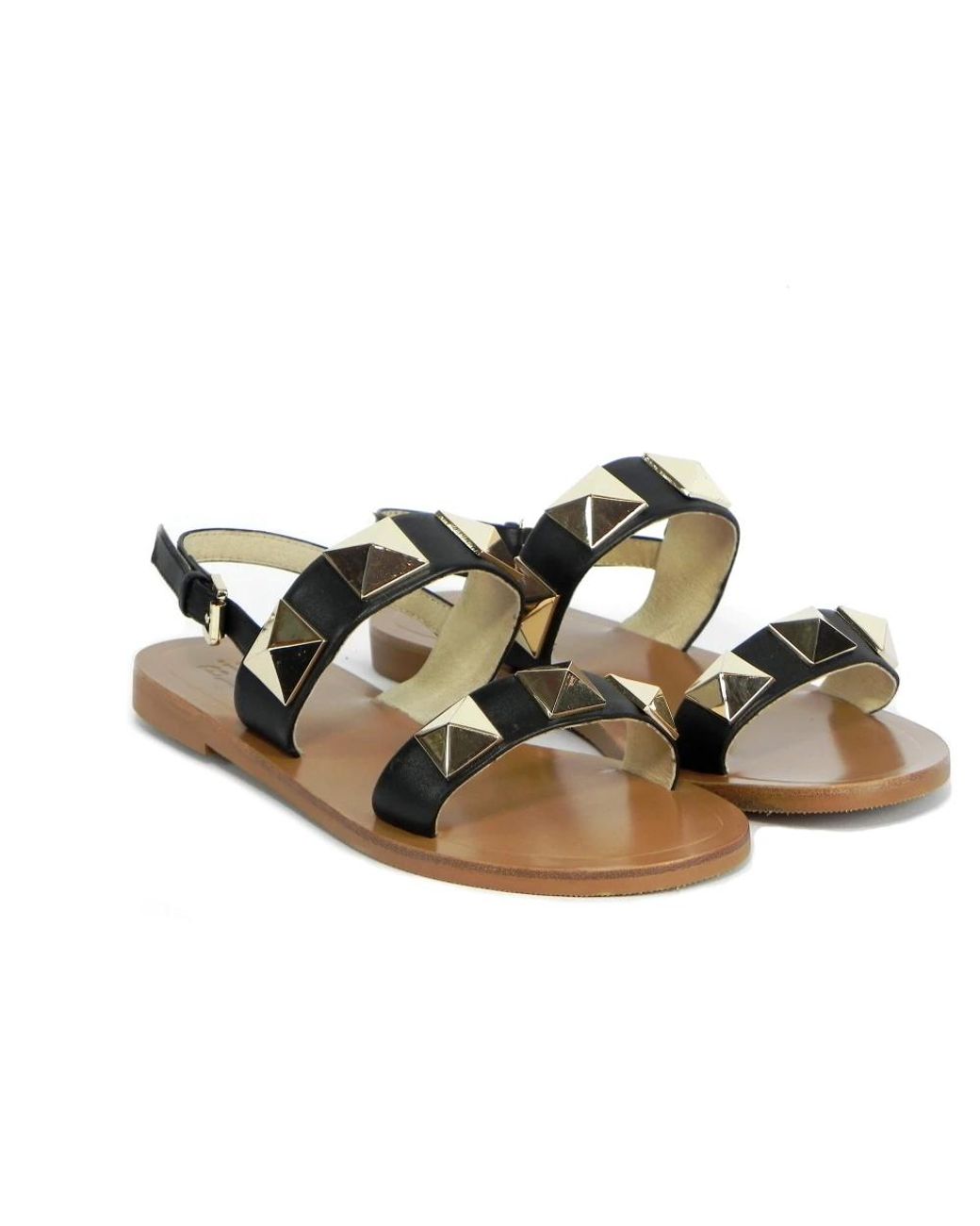 Bibi Lou Black Flat Sandals