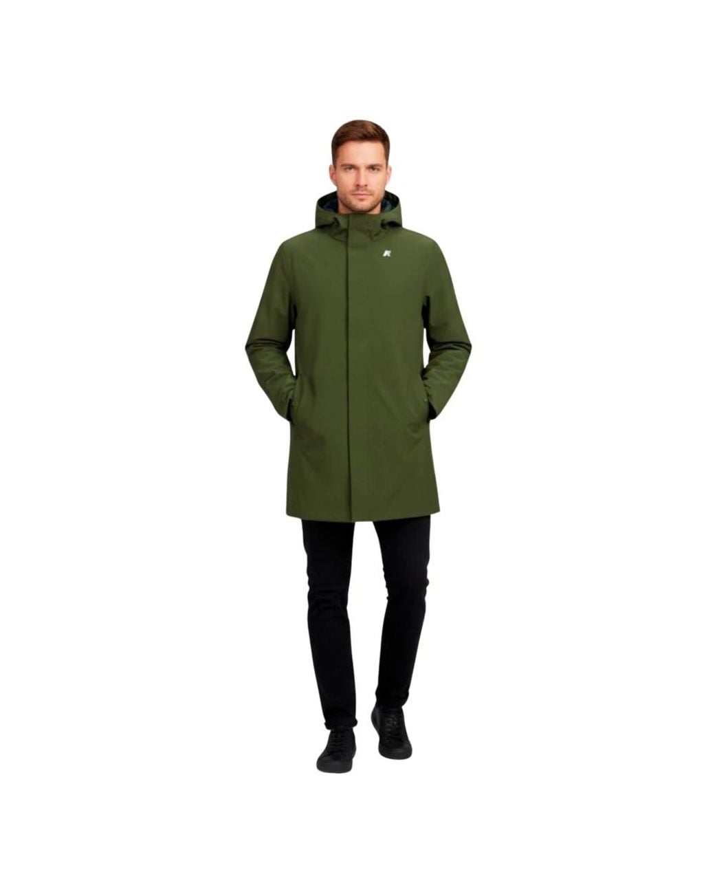 K-Way Green Parkas for men