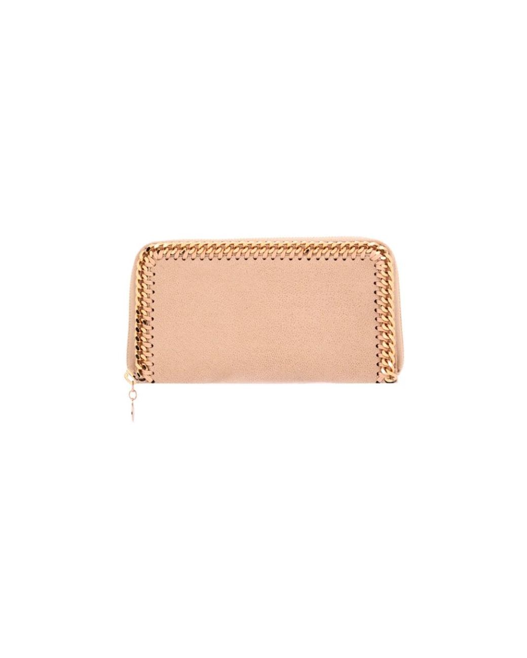 Stella McCartney Natural Falabella Zip Continental Wallet, One Size