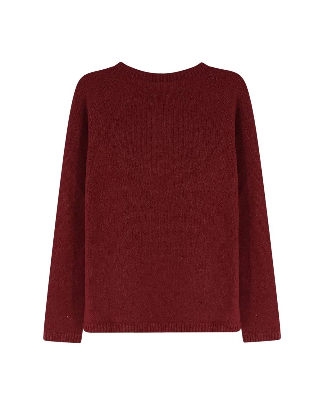 Max Mara Red Round-Neck Strickwaren