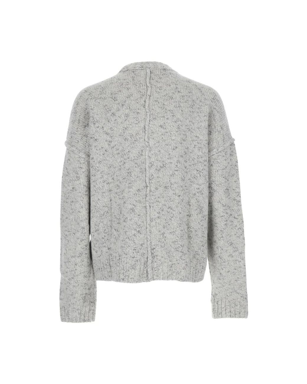 Round-Neck Knitwear Won Hundred de hombre de color Gray