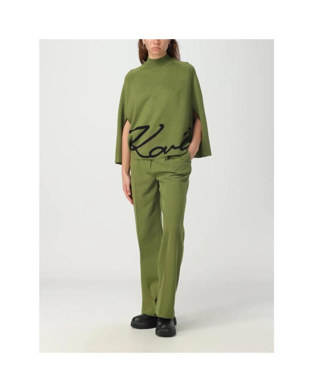 Karl Lagerfeld Green Turtlenecks